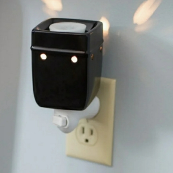 Black Marble Electric Ceramic Stoneware Wall Plug-In Warmer - Picture 4 of 7